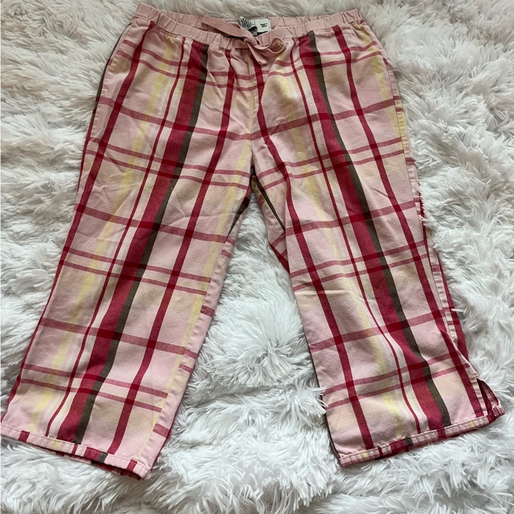 Old Navy Kids Plaid Bottoms in Pink, Red, and Yellow